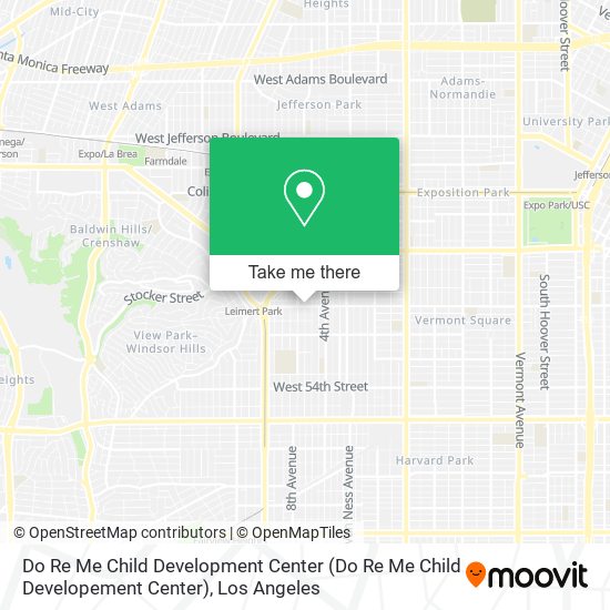 Mapa de Do Re Me Child Development Center