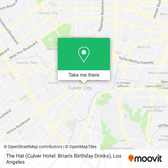 Mapa de The Hat (Culver Hotel: Brian's Birthday Drinks)