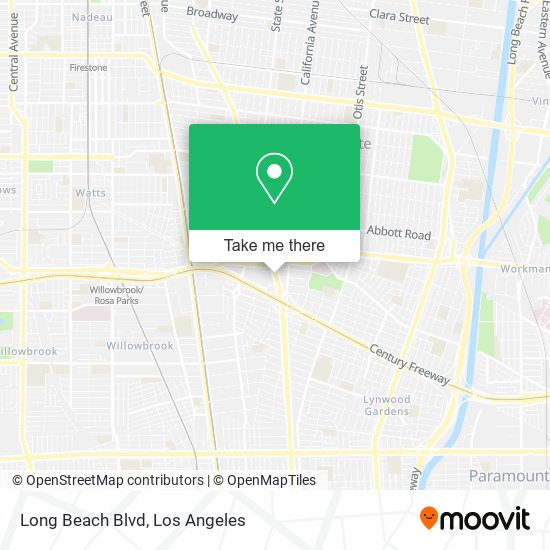 Long Beach Blvd map