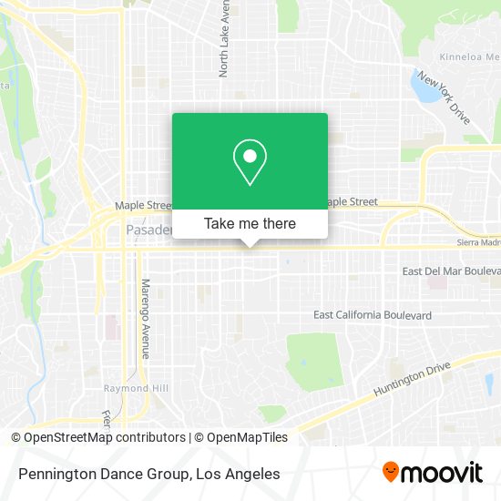 Pennington Dance Group map