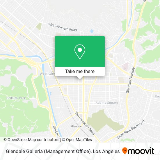 Mapa de Glendale Galleria (Management Office)