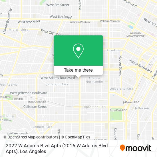 Mapa de 2022 W Adams Blvd Apts