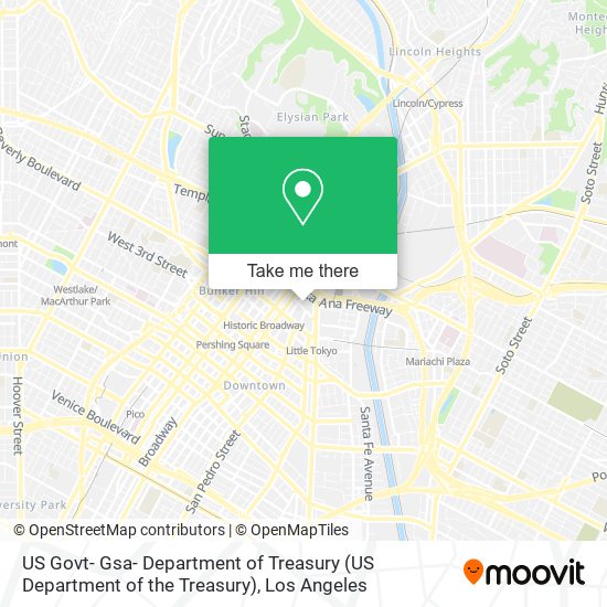 US Govt- Gsa- Department of Treasury (US Department of the Treasury) map