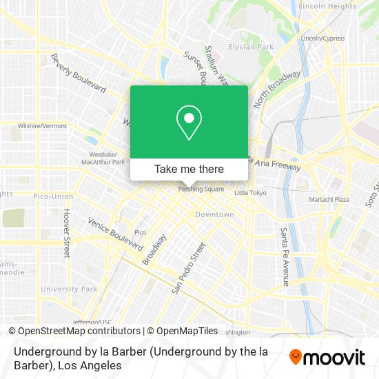 Underground by la Barber map