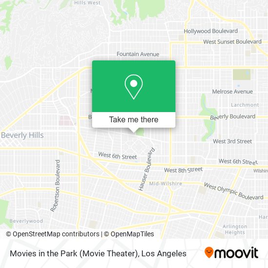 Movies in the Park (Movie Theater) map