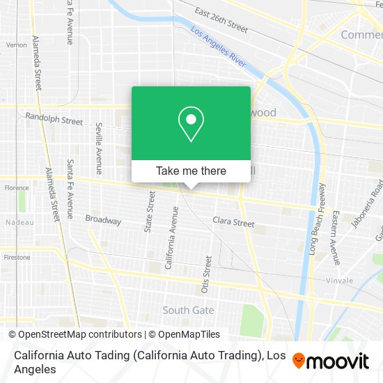 Mapa de California Auto Tading (California Auto Trading)