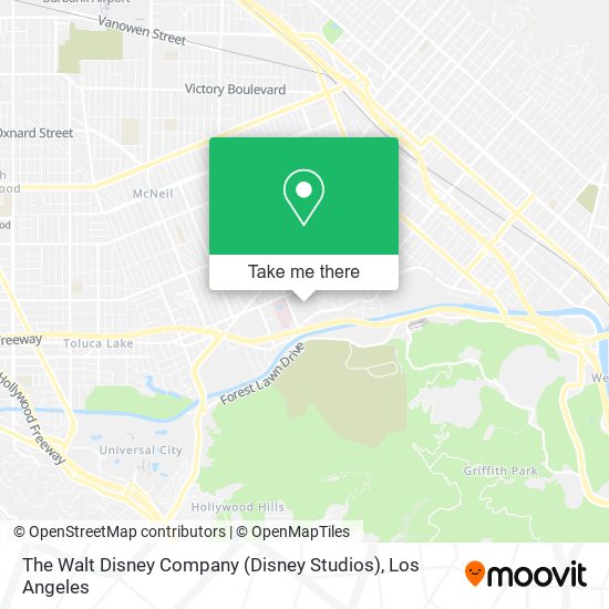 The Walt Disney Company (Disney Studios) map