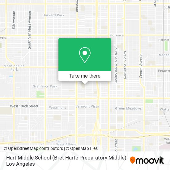 Mapa de Hart Middle School (Bret Harte Preparatory Middle)