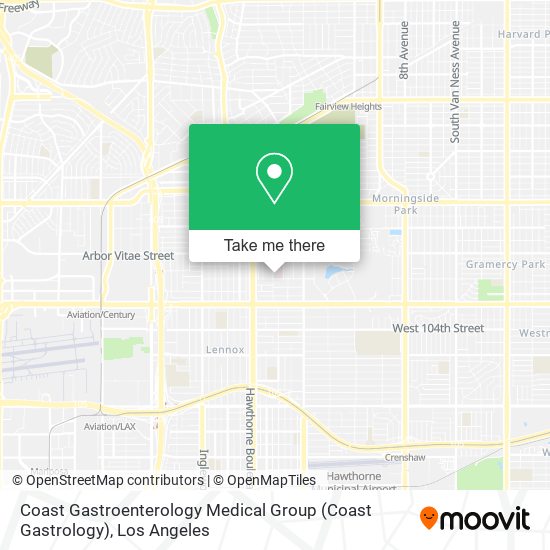 Mapa de Coast Gastroenterology Medical Group (Coast Gastrology)