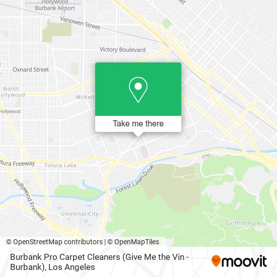 Mapa de Burbank Pro Carpet Cleaners (Give Me the Vin - Burbank)