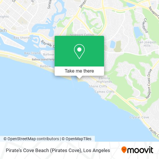 Pirate's Cove Beach (Pirates Cove) map