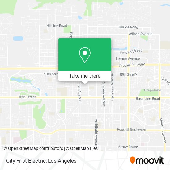 City First Electric map