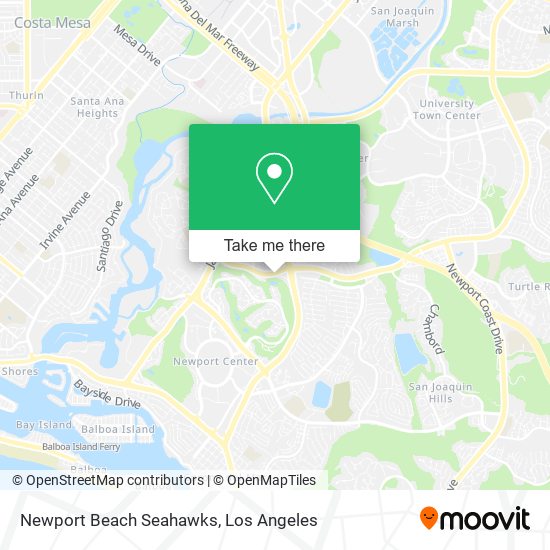 Newport Beach Seahawks map