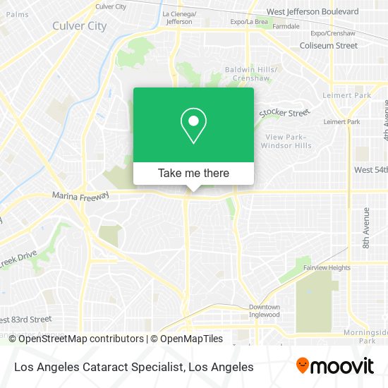 Los Angeles Cataract Specialist map