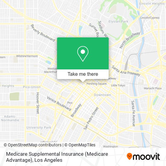 Mapa de Medicare Supplemental Insurance (Medicare Advantage)
