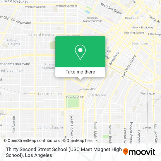 Thirty Second Street School (USC Mast Magnet High School) map