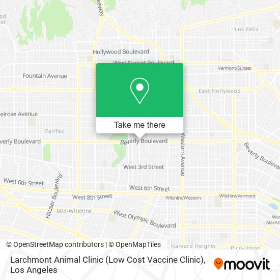 Larchmont Animal Clinic (Low Cost Vaccine Clinic) map