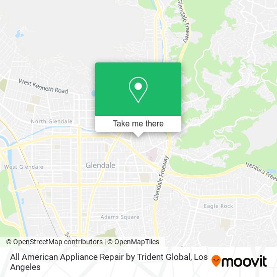 Mapa de All American Appliance Repair by Trident Global