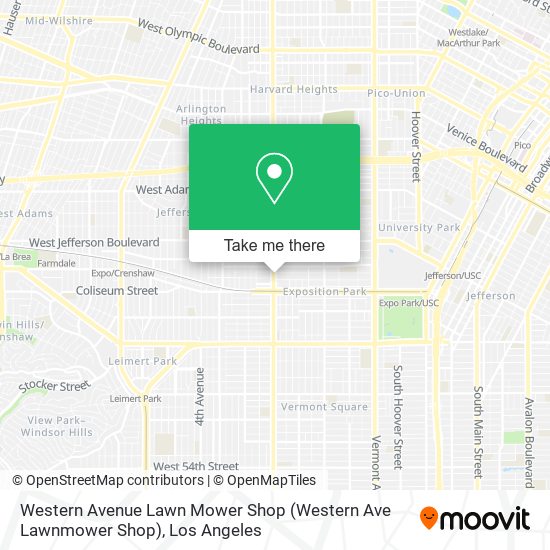 Mapa de Western Avenue Lawn Mower Shop (Western Ave Lawnmower Shop)