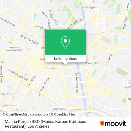 Manna Korean BBQ (Manna Korean Barbecue Restaurant) map