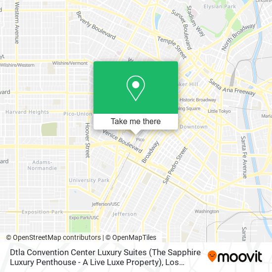 Mapa de Dtla Convention Center Luxury Suites (The Sapphire Luxury Penthouse - A Live Luxe Property)
