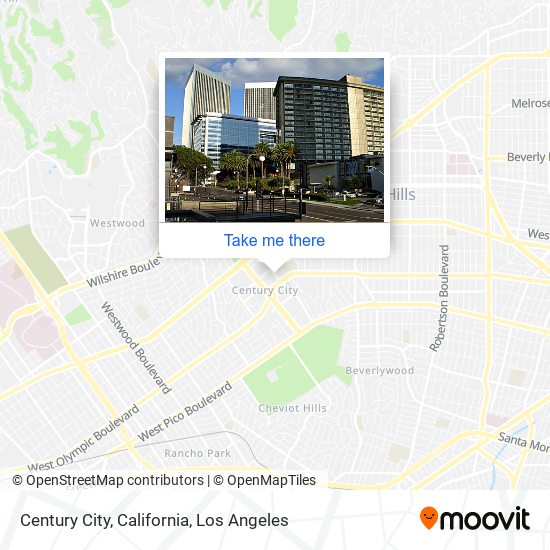 Mapa de Century City, California