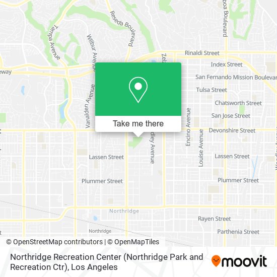 Northridge Recreation Center (Northridge Park and Recreation Ctr) map