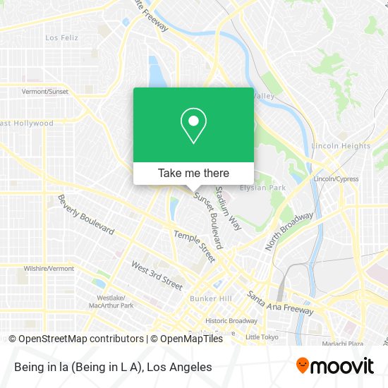 Being in la (Being in L A) map
