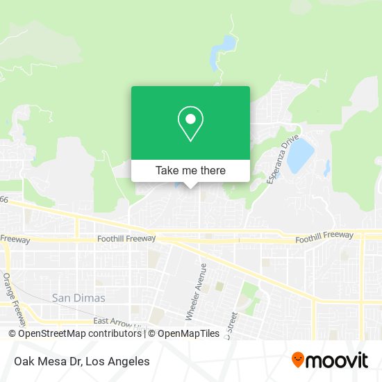 Oak Mesa Dr map