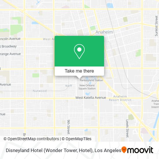 Disneyland Hotel (Wonder Tower, Hotel) map