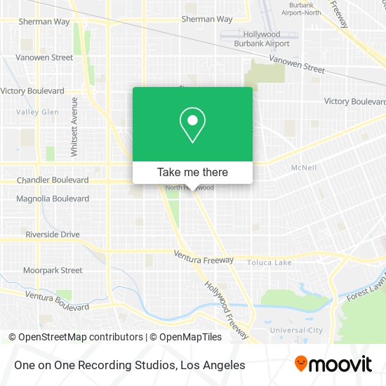 One on One Recording Studios map