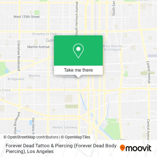 Forever Dead Tattoo & Piercing map