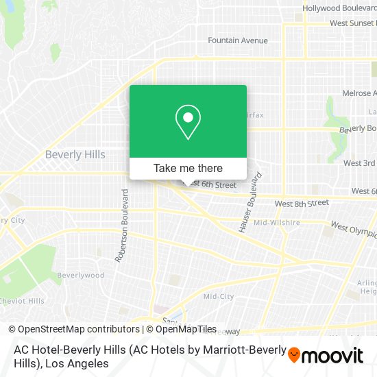 Mapa de AC Hotel-Beverly Hills (AC Hotels by Marriott-Beverly Hills)