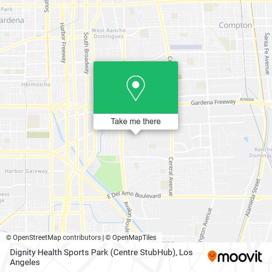 Dignity Health Sports Park (Centre StubHub) map