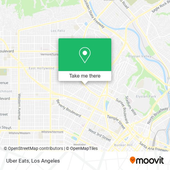 Mapa de Uber Eats