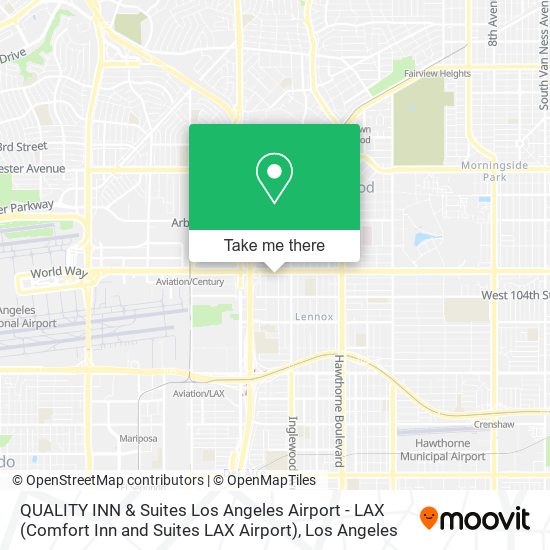 QUALITY INN & Suites Los Angeles Airport - LAX (Comfort Inn and Suites LAX Airport) map