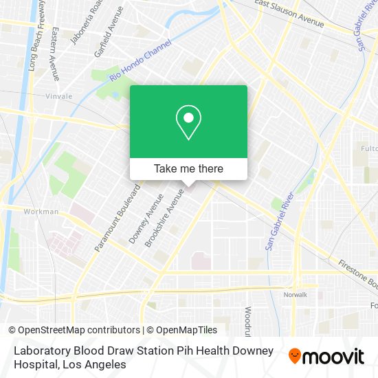 Laboratory Blood Draw Station Pih Health Downey Hospital map