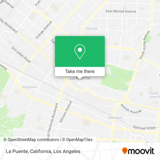 La Puente, California map