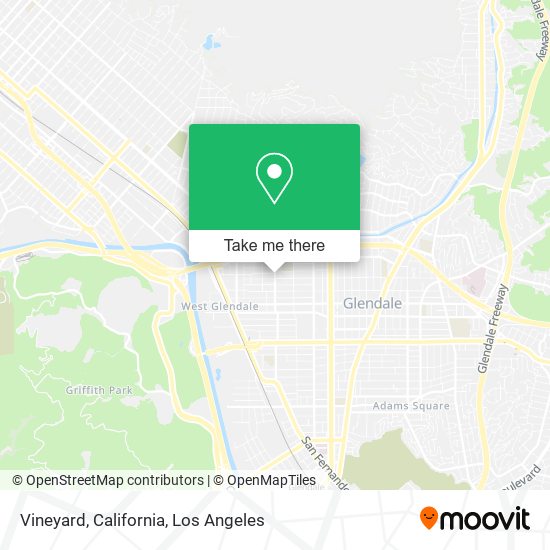 Mapa de Vineyard, California