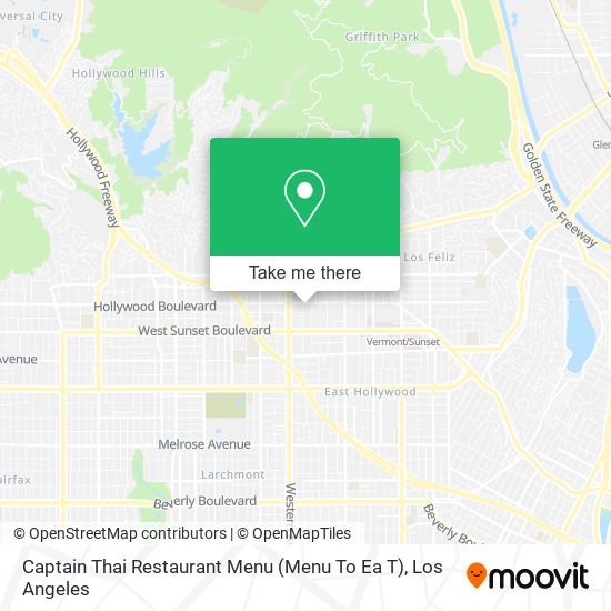 Captain Thai Restaurant Menu (Menu To Ea T) map