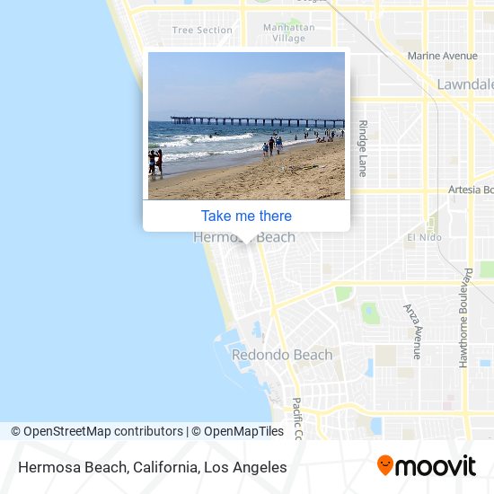 Mapa de Hermosa Beach, California