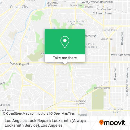 Los Angeles Lock Repairs Locksmith (Always Locksmith Service) map