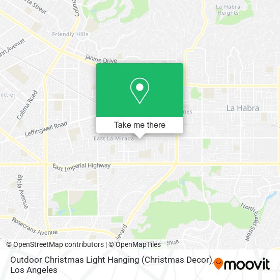 Outdoor Christmas Light Hanging (Christmas Decor) map