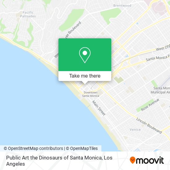 Mapa de Public Art the Dinosaurs of Santa Monica