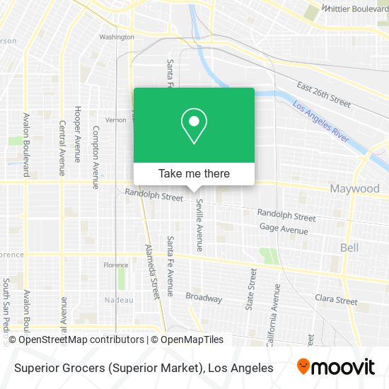 Superior Grocers (Superior Market) map