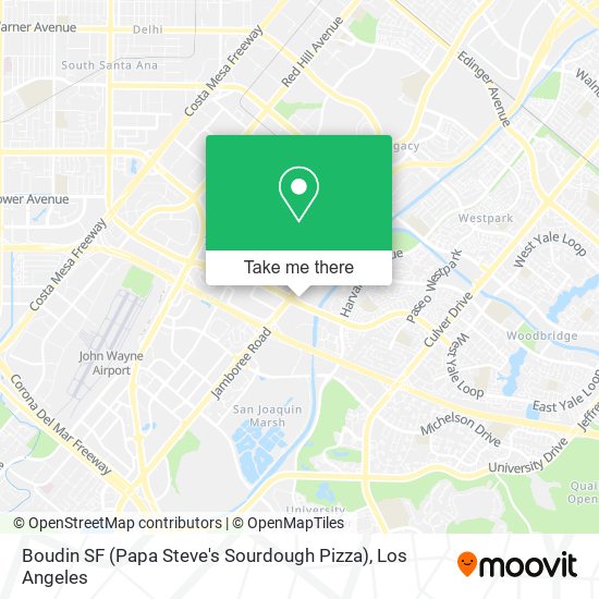 Mapa de Boudin SF (Papa Steve's Sourdough Pizza)