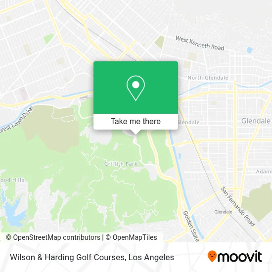 Wilson & Harding Golf Courses map