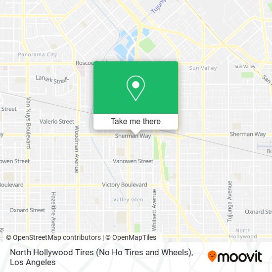 North Hollywood Tires (No Ho Tires and Wheels) map