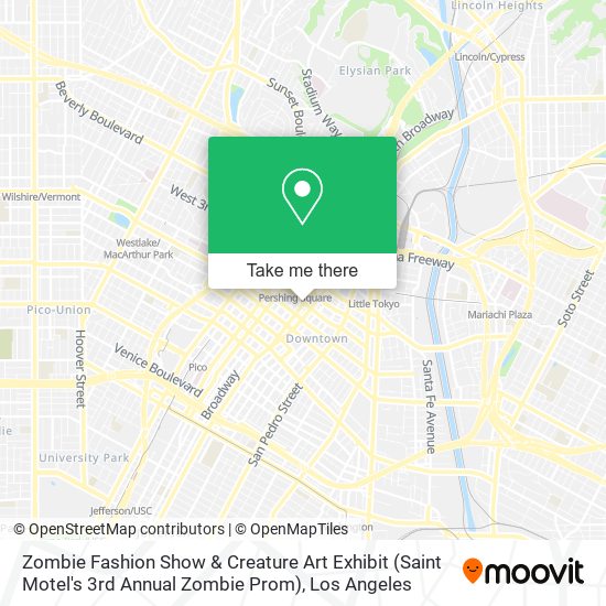 Mapa de Zombie Fashion Show & Creature Art Exhibit (Saint Motel's 3rd Annual Zombie Prom)