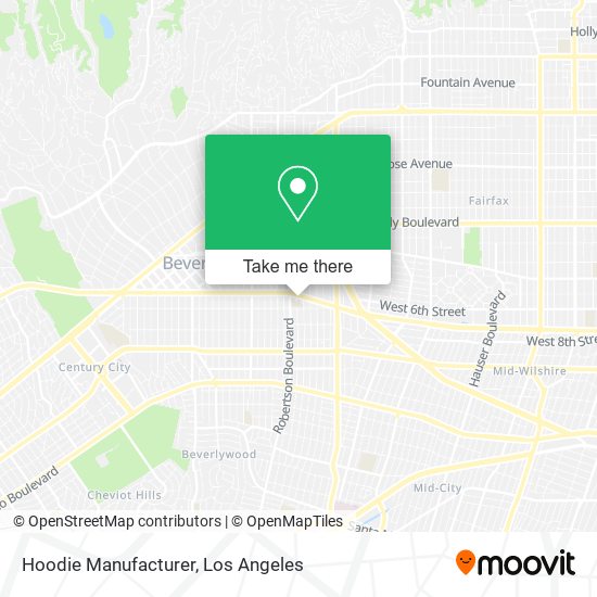 Hoodie Manufacturer map